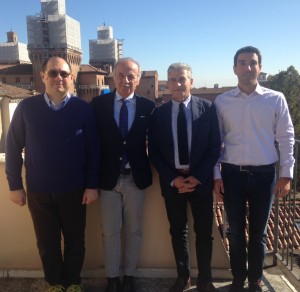 foto da sx Ardizzoni, Felloni, Perri ed il dott. Francesco Carpenteri