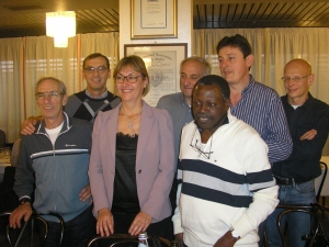 I Responsabili della Polisportiva Centese settore podisti durante la cena sociale di fine anno...buono il bilancio 2014!