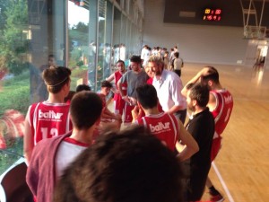 la formazione di Basket under 19  allenata da coach Corrado Moffa a Rimini 