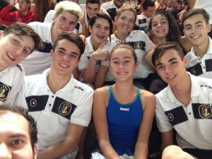 Il gruppo dei giovani nuotatori del Trofeo Riccione Nuoto!