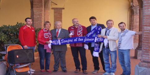 Delegazione della Centese e della Benedetto XIV con il Sindaco