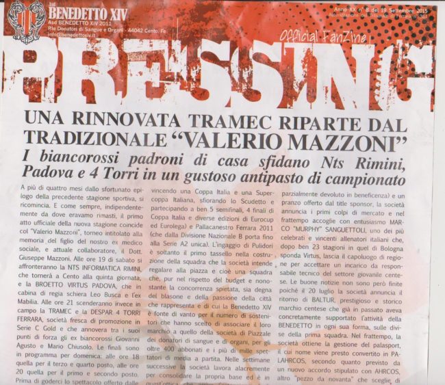 pressing al via nuova stagione davanti