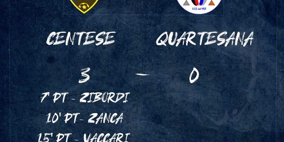 CENTESE – QUARTESANA 3-0