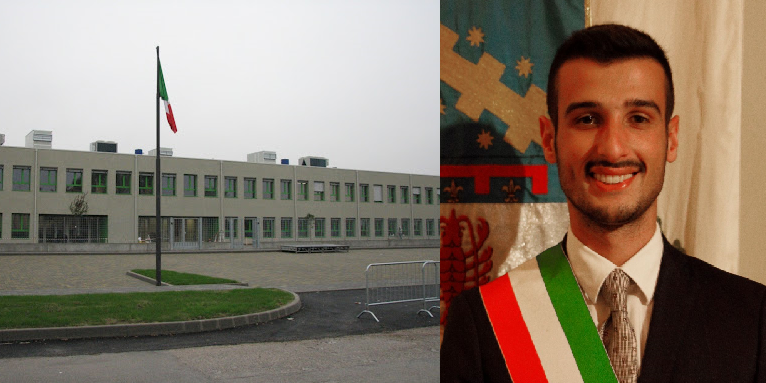 collage scuola e sindaco