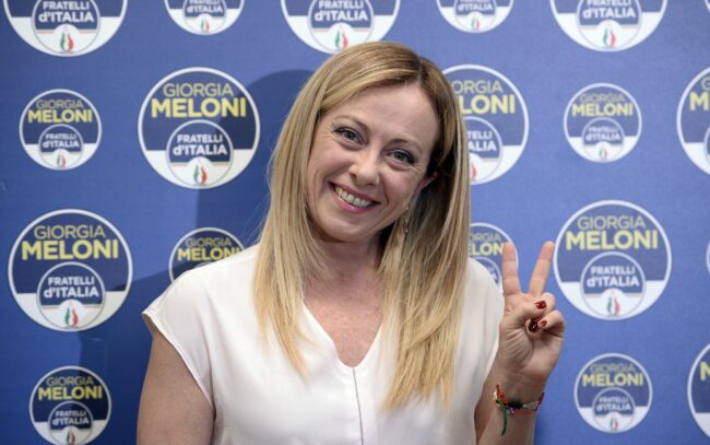 Conferenza stampa di Giorgia Meloni sui risultati elettorali delle Comunali
