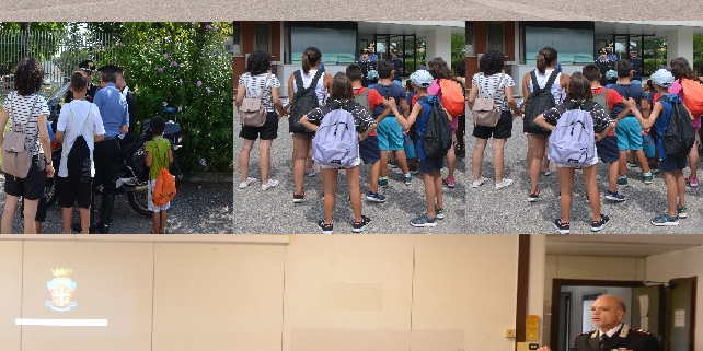 collage carabiniwri a scuola
