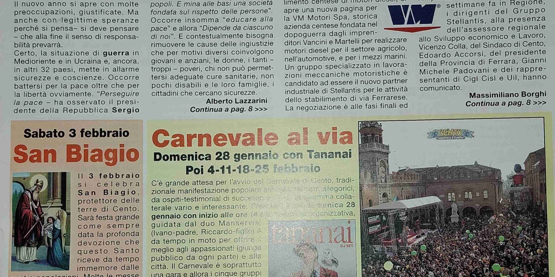 RASSEGAN STAMPA IL CENTONE MESE D GENNAIO