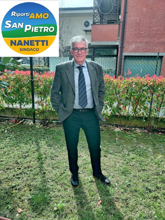 COLLAGE NANETTI E SIMBOLO NEL RIQUADRO