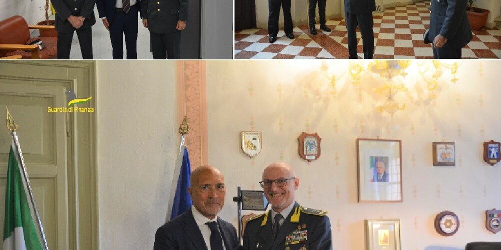 COLLAGE VISITA AL COMDNDO PROV. DI KALENDA