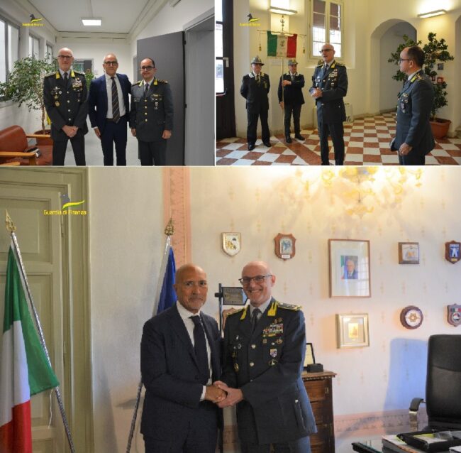 COLLAGE VISITA AL COMDNDO PROV. DI KALENDA