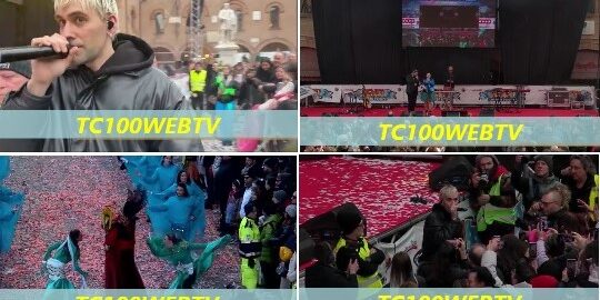 COLLAGE IMMAGINE VIDEO SECONDA DOMENICA CARNEVALE DI CENTO