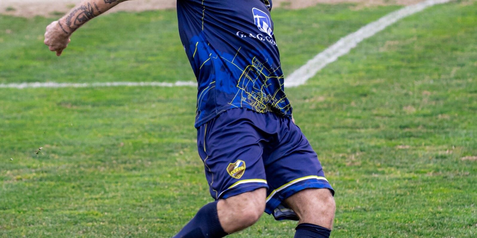 nella foto il forte difensore Marco Garetto, autore di una prestazione sontuosa a Bentivogli