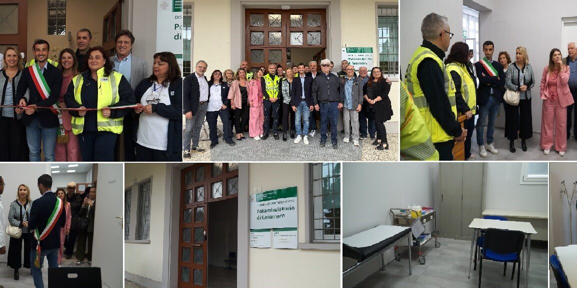 collage inaugurazione polo saniatario di casumaro