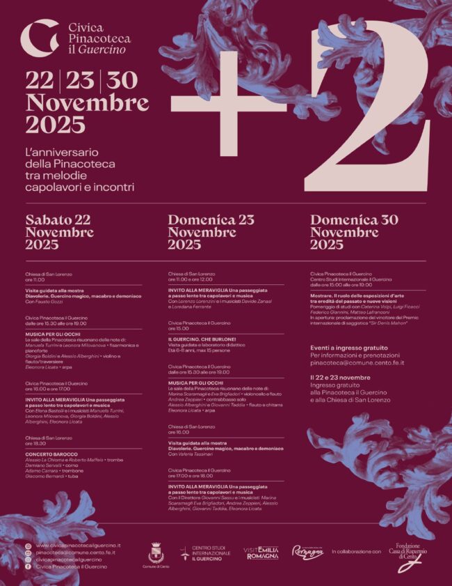 ANNIVERSARIO PINACOTECA, 22 e 23 novembre 2025. PROGRAMMA +2_page-0001