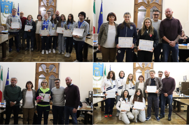 collage premiazioni sport a bondeno