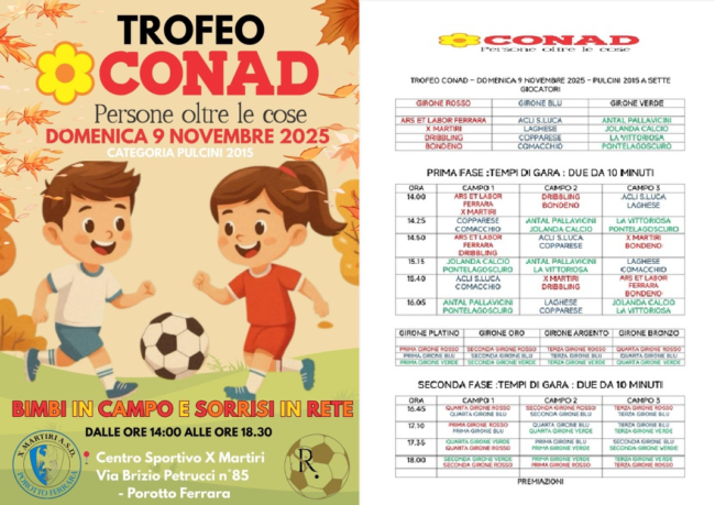 collage trofeo conad pulcini