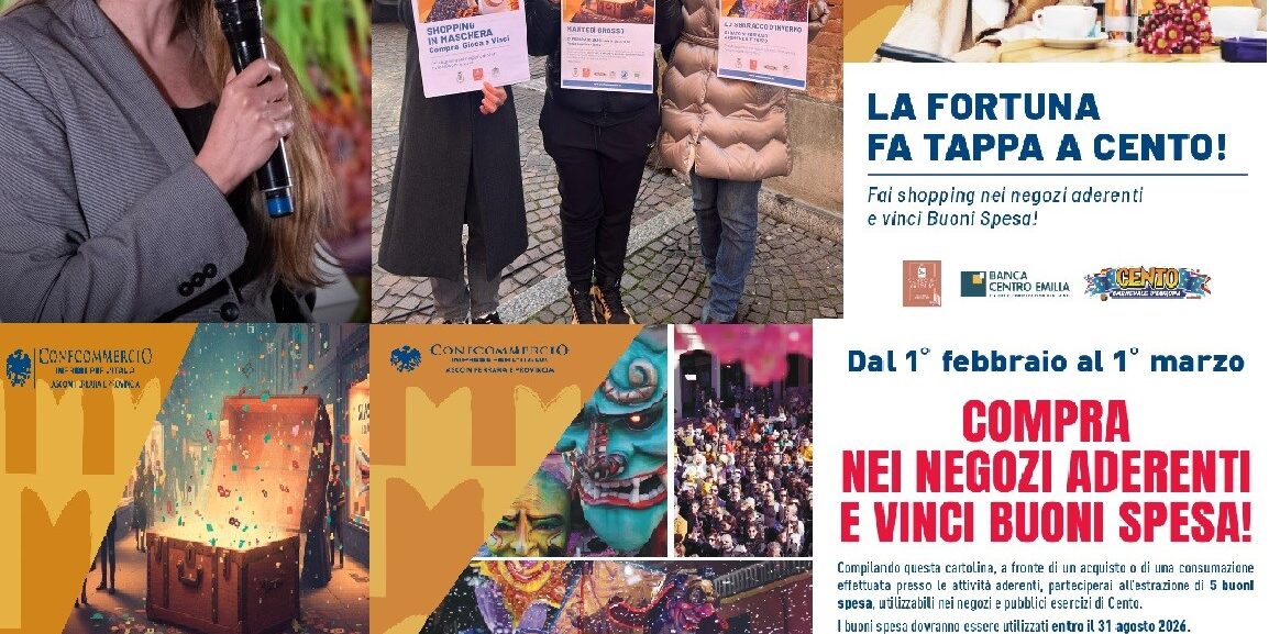 COLLAGE CONFCOMMERCIO INIZIATIVE AL CARNEVALE