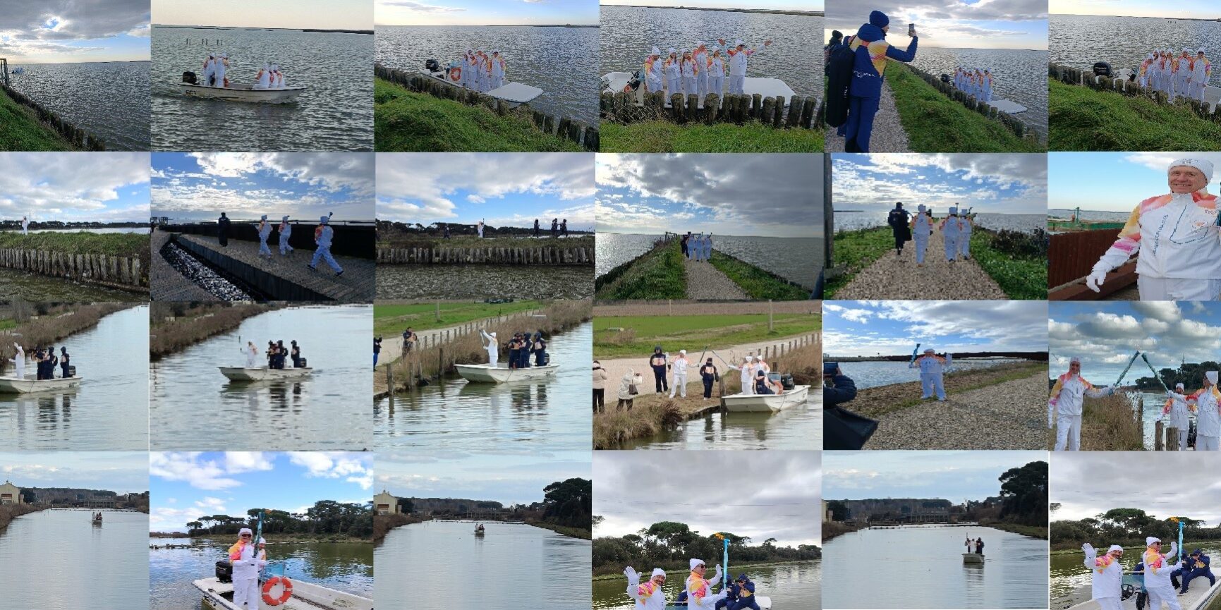 collage valli e tedofori