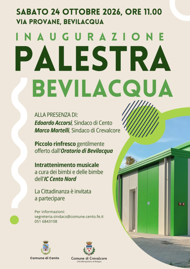 Inaugurazione Palestra Bevilacqua