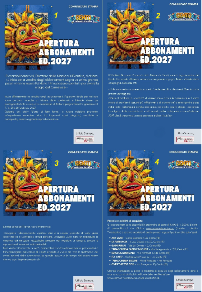 collage abbonamenti carnevale 2027